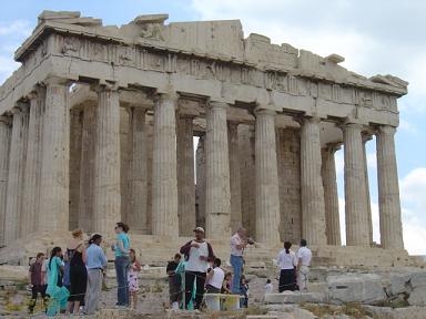 The Partheon dominates the ancient site of the Acropolis