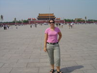 Cath in Tiananmen Square