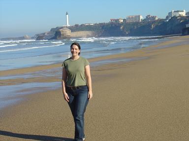 Biarritz long golden stretch of sand was a pleasure to walk on