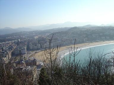 Breathtaking views of San Sebastian's gorgeous beach