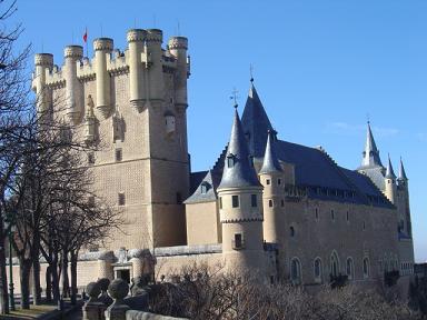 Segovia Castle's magnificent facade