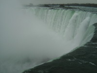 The raging waters of Niagara Falls