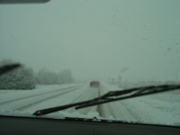 The snow storm that ruined our plans of going to Yellowstone